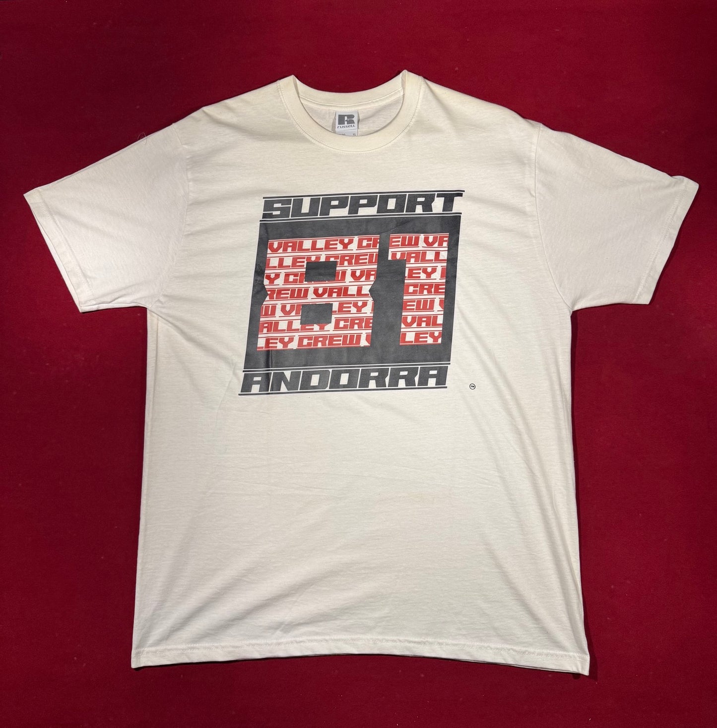 SUPPORT 81 VALLEY CREW WHITE RACING T-SHIRT