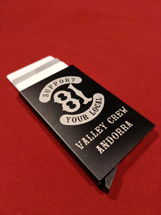 SUPPORT 81 VALLEY CREW METAL CARD HOLDER
