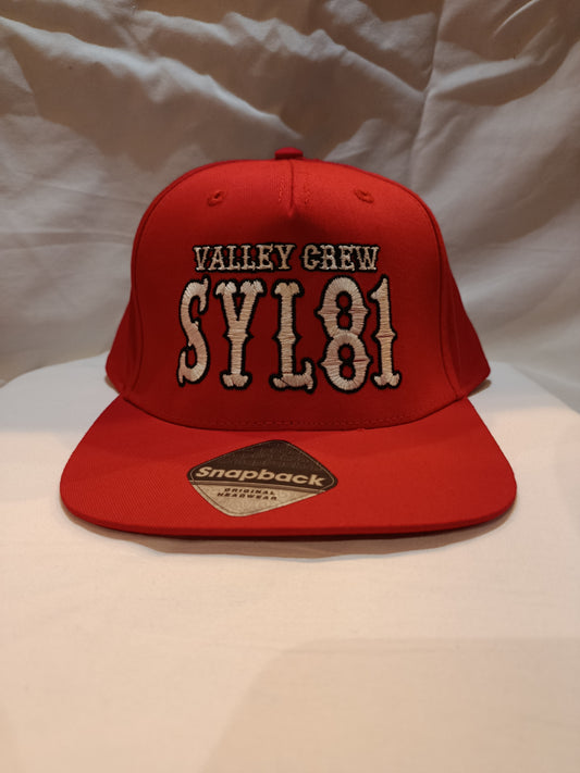 SUPPORT 81 VALLEY CREW RED SNAPBACK