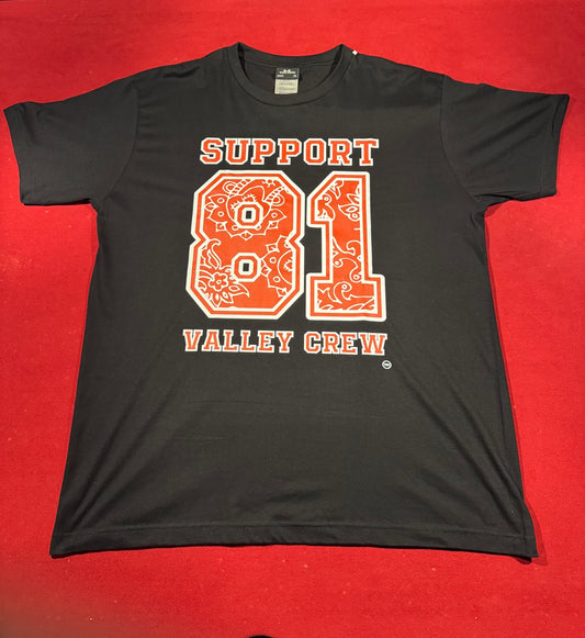 SUPPORT 81 VALLEY CREW BANDANA T-SHIRT