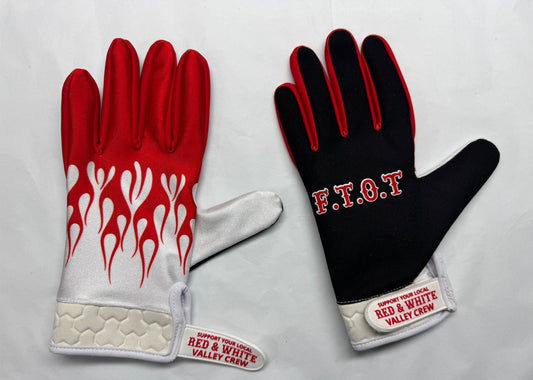 SUPPORT 81 VALLEY CREW RED&WHITE GLOVES